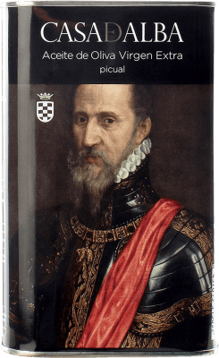 18,95 € Бесплатная доставка | Оливковое масло Casa de Alba Duque Tiziano Андалусия Испания Picual Алюминиевая банка 50 cl