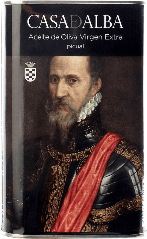 17,95 € 免费送货 | 橄榄油 Casa de Alba Duque Tiziano EVOO 特级初榨 安达卢西亚 西班牙 Picual — 皮夸尔 罐 50 cl