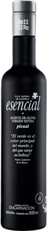 18,95 € Envio grátis | Azeite de Oliva Encarnación Esencial Verde Temprano Serie Limitada D.O. Sierra de Cazorla Andaluzia Espanha Picual Garrafa Medium 50 cl