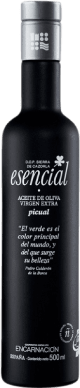 18,95 € Envoi gratuit | Huile d'Olive Encarnación Esencial Verde Temprano Édition Limitée, HOVE Vierge Extra D.O. Sierra de Cazorla Andalousie Espagne Picual Bouteille Medium 50 cl