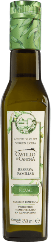 174,95 € Kostenloser Versand | 12 Einheiten Box Olivenöl Castillo de Canena Reserva Familiar Vidrio Andalusien Spanien Picual Kleine Flasche 25 cl