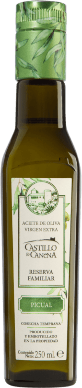 119,95 € Spedizione Gratuita | Scatola da 12 unità Olio d'Oliva Castillo de Canena EVO Extra Vergine Riserva di Famiglia Andalusia Spagna Picual Bottiglietta 25 cl Vetro