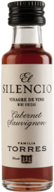 218,95 € 免费送货 | 盒装242个 尖酸刻薄 Familia Torres El Silencio Tinto Vidrio 加泰罗尼亚 西班牙 Cabernet Sauvignon 微型瓶 2 cl