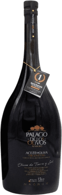 53,95 € 免费送货 | 橄榄油 Olivapalacios EVOO 特级初榨 卡斯蒂利亚 - 拉曼恰 西班牙 Picual — 皮夸尔 特殊瓶 1,5 L 玻璃