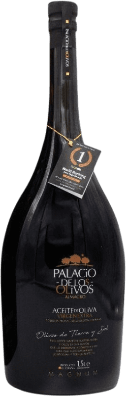 54,95 € Kostenloser Versand | Olivenöl Olivapalacios E-NOL Extra Nativ Kastilien-La Mancha Spanien Picual Spezialflasche 1,5 L Glas