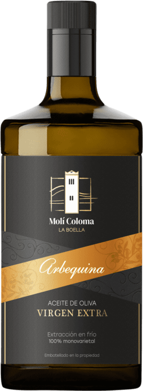 98,95 € 免费送货 | 盒装12个 橄榄油 Finca Molí Coloma La Boella Vidrio D.O.P. Siurana 加泰罗尼亚 西班牙 Arbequina 小瓶 25 cl