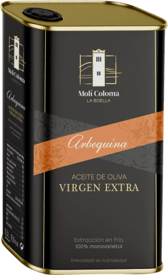 16,95 € Envío gratis | Aceite de Oliva Finca Molí Coloma La Boella D.O.P. Siurana Cataluña España Arbequina Lata 50 cl
