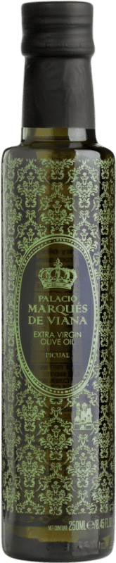 16,95 € Envio grátis | Azeite de Oliva Palacio Marqués de Viana Vidrio Andaluzia Espanha Picual Garrafa Pequena 25 cl