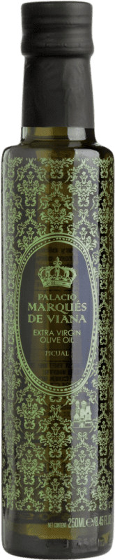 11,95 € Envio grátis | Azeite de Oliva Palacio Marqués de Viana AOVE Virgem Extra Andaluzia Espanha Picual Garrafinha 25 cl Vidro