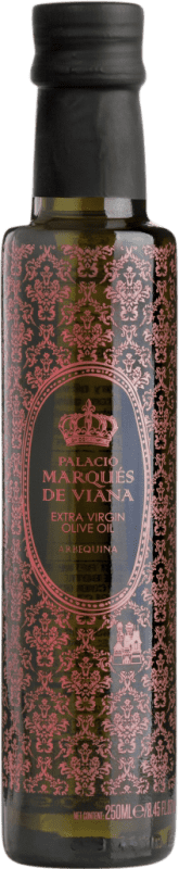 16,95 € Kostenloser Versand | Olivenöl Palacio Marqués de Viana Vidrio Andalusien Spanien Arbequina Kleine Flasche 25 cl