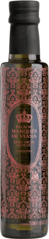 11,95 € Kostenloser Versand | Olivenöl Palacio Marqués de Viana E-NOL Extra Nativ Andalusien Spanien Arbequina Kleine Flasche 25 cl Glas