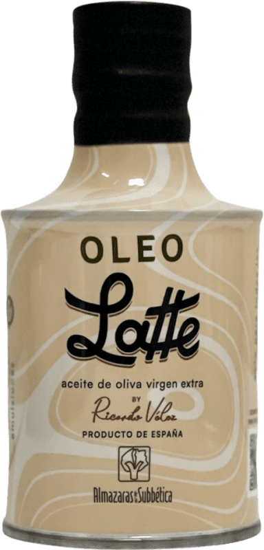 11,95 € Envio grátis | Azeite de Oliva ‎Almazaras de la Subbética Oleo Latte D.O.P. Priego de Córdoba Andaluzia Espanha Garrafa Pequena 25 cl