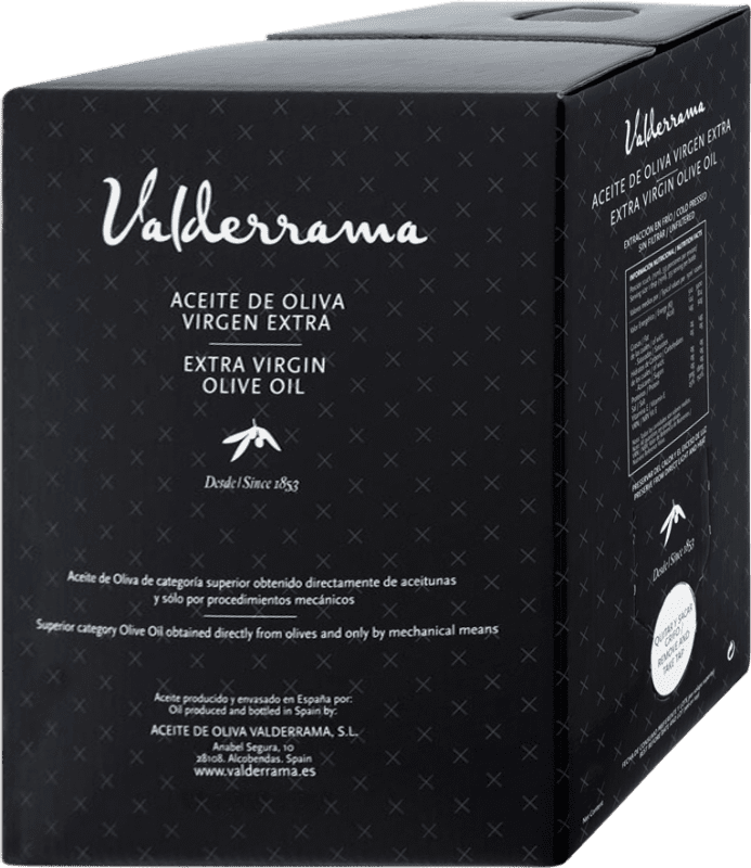 49,95 € Envío gratis | Aceite de Oliva Valderrama Castilla la Mancha España Arbequina Bag in Box 2 L