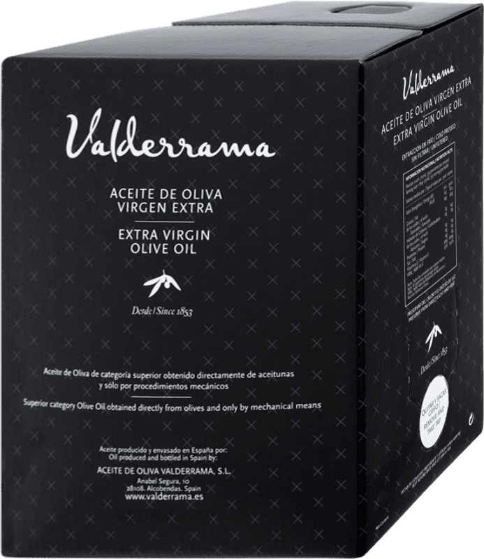 38,95 € 送料無料 | オリーブオイル Valderrama EVOO エキストラバージン カスティーリャ・ラ・マンチャ スペイン Arbequina — アルベキーナ バッグ・イン・ボックス 2 L