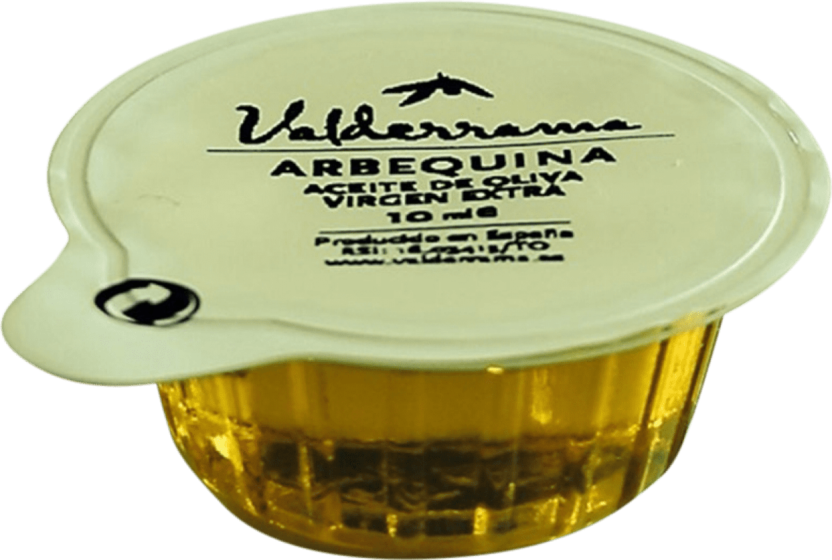 82,95 € 免费送货 | 盒装360个 橄榄油 Valderrama Cápsulas Monodosis — 单剂胶囊, EVOO 特级初榨 卡斯蒂利亚 - 拉曼恰 西班牙 Arbequina — 阿贝基纳 单剂量装 1 cl