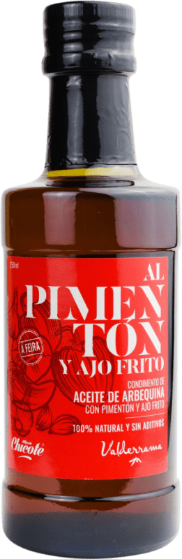 10,95 € Free Shipping | Olive Oil Valderrama Castilla la Mancha Spain Arbequina Small Bottle 25 cl Glass Ajo — Garlic, Pimentón — Paprika
