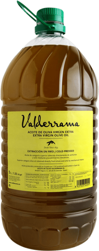 71,95 € Free Shipping | Olive Oil Valderrama Virgen Extra PET Castilla la Mancha Spain Arbequina Carafe 5 L