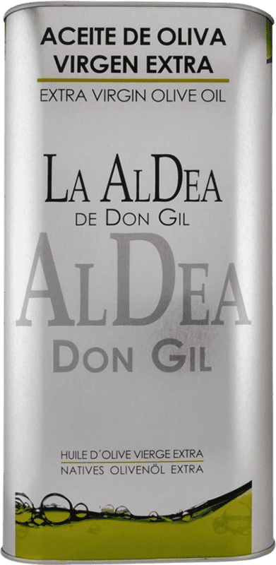 56,95 € Envío gratis | Aceite de Oliva Arodén Hispania La Aldea de Don Gil AOVE Virgen Extra Andalucía España Lata Especial 5 L