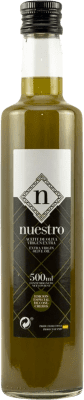 15,95 € Envío gratis | Aceite de Oliva Supremo Nuestro Sin Filtrar Vidrio Andalucía España Picual Botella Medium 50 cl