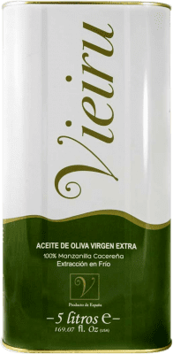 126,95 € Envío gratis | Aceite de Oliva As Pontis Vieiru Extremadura España Manzanilla Lata Especial 5 L