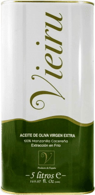 119,95 € Envoi gratuit | Huile d'Olive As Pontis Vieiru HOVE Vierge Extra Estrémadure Espagne Manzanilla Canette Spéciale 5 L