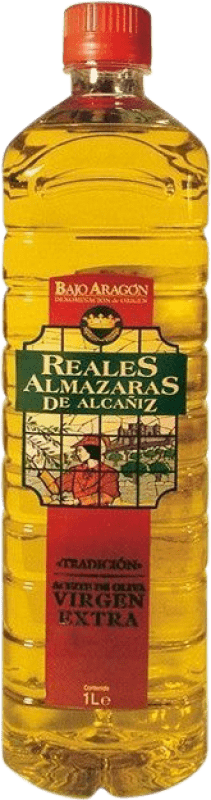 12,95 € Spedizione Gratuita | Olio d'Oliva Reales Almazaras de Alcañiz Tradizionale, EVO Extra Vergine D.O. Bajo Aragón Aragona Spagna 1 L PET