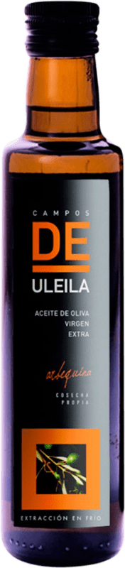 97,95 € 送料無料 | 12個入りボックス オリーブオイル Campos de Uleila EVOO エキストラバージン アンダルシア スペイン Arbequina — アルベキーナ Bio — Eco エコ ビオ オーガニック 小瓶 25 cl ガラス