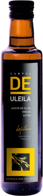 97,95 € Envio grátis | Caixa de 12 unidades Azeite de Oliva Campos de Uleila AOVE Virgem Extra Andaluzia Espanha Hojiblanca Bio — Ecológico Garrafinha 25 cl Vidro
