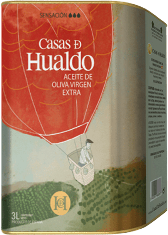 65,95 € Envío gratis | Aceite de Oliva Casas de Hualdo Sensación D.O. Montes de Toledo Castilla la Mancha España Lata Especial 3 L