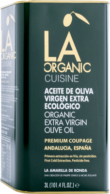 78,95 € 送料無料 | オリーブオイル La Amarilla de Ronda LA Organic Cuisine アンダルシア スペイン 大きな缶 3 L