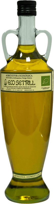 25,95 € Spedizione Gratuita | Olio d'Oliva Mitelaella Ecológico Ánfora Catalogna Spagna Arbequina Bottiglia 75 cl