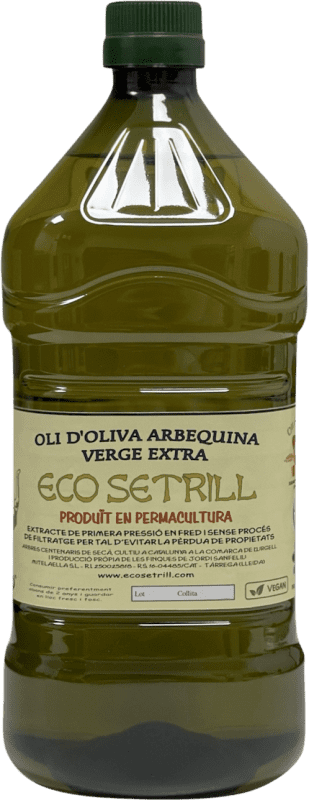 39,95 € Envoi gratuit | Huile d'Olive Mitelaella Ecológico PET Catalogne Espagne Arbequina Carafe 2 L