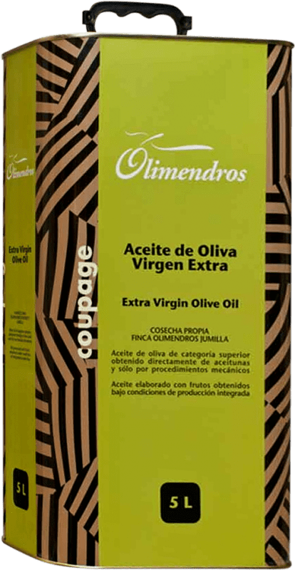 61,95 € Spedizione Gratuita | Olio d'Oliva Olimendros EVO Extra Vergine Regione di Murcia Spagna Lattina Speciale 5 L