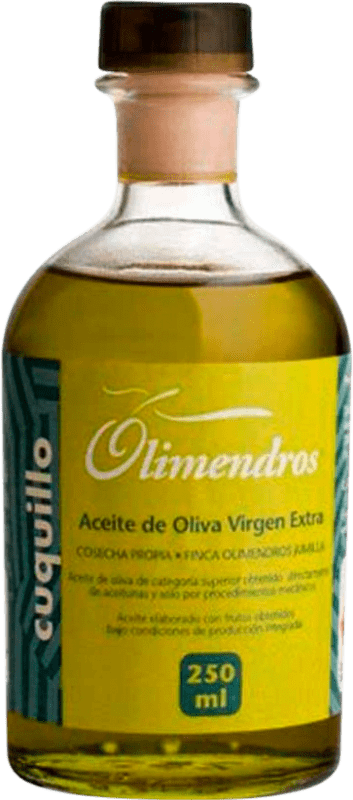 66,95 € Free Shipping | 12 units box Olive Oil Olimendros Cuquillo Vidrio Region of Murcia Spain Cuquillo Small Bottle 25 cl Glass