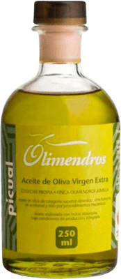 66,95 € Envío gratis | Caja de 12 unidades Aceite de Oliva Olimendros AOVE Virgen Extra Región de Murcia España Picual Botellín 25 cl Vidrio