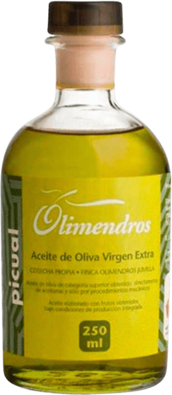 66,95 € Free Shipping | 12 units box Olive Oil Olimendros Vidrio Region of Murcia Spain Picual Small Bottle 25 cl