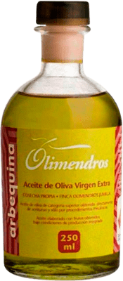 77,95 € Free Shipping | 12 units box Olive Oil Olimendros Vidrio Region of Murcia Spain Arbequina Small Bottle 25 cl