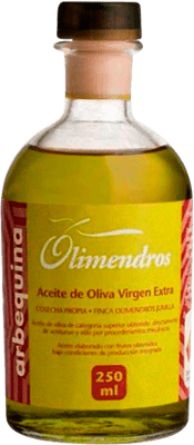 66,95 € Envío gratis | Caja de 12 unidades Aceite de Oliva Olimendros AOVE Virgen Extra Región de Murcia España Arbequina Botellín 25 cl Vidrio