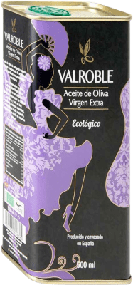 15,95 € Envío gratis | Aceite de Oliva Potosí 10 Valroble Ecológico D.O. Sierra de Segura Andalucía España Arbequina Lata 50 cl