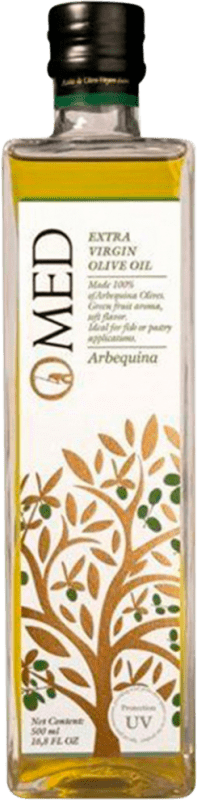 23,95 € Envío gratis | Aceite de Oliva Venchipa O-Med Vidrio Andalucía España Arbequina Botella Medium 50 cl