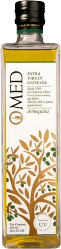 23,95 € Envío gratis | Aceite de Oliva Venchipa O-Med AOVE Virgen Extra Andalucía España Arbequina Botella Medium 50 cl Vidrio