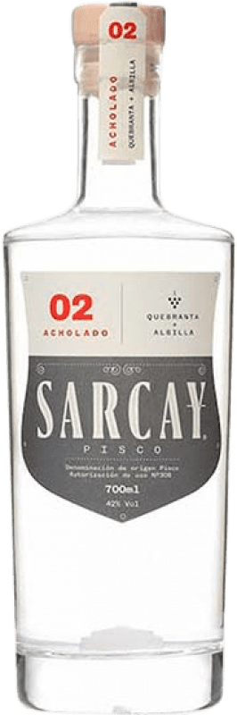 33,95 € Бесплатная доставка | Pisco Sarcay 02 Acholado Перу бутылка 70 cl