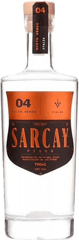 54,95 € 送料無料 | Pisco Sarcay 04 Mosto Verde ペルー ボトル 70 cl