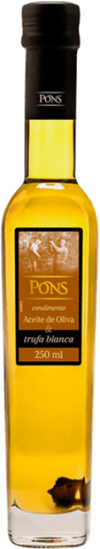 10,95 € Envío gratis | Aceite de Oliva Clos Pons Trufa Blanca España Botellín 25 cl