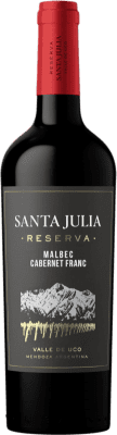 17,95 € Envoi gratuit | Vin Rouge Santa Julia Malbec Cabernet Franc Réserve I.G. Mendoza Mendoza Argentine Cabernet Franc, Malbec 75 cl