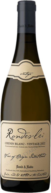 102,95 € 免费送货 | 白葡萄酒 David & Nadia Rondevlei W.O. Swartland 南非 Chenin — 白诗南 75 cl