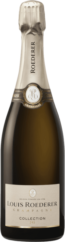 88,95 € Free Shipping | White Sparkling Wine Louis Roederer 245 Brut Collection A.O.C. Champagne Champagne France Pinot Noir, Chardonnay, Pinot Meunier Bottle 75 cl