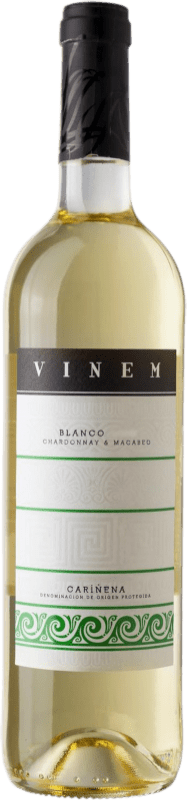 5,95 € 送料無料 | 白ワイン Esteban Martín Vinem Blanco D.O. Cariñena スペイン Macabeo, Chardonnay ボトル 75 cl