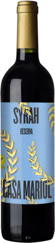 10,95 € Envío gratis | Vino tinto Casa Mariol Reserva D.O. Terra Alta Cataluña España Syrah Botella 75 cl