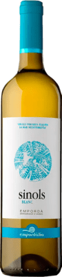 6,95 € Envio grátis | Vinho branco Empordàlia Sinols Blanc D.O. Empordà Catalunha Espanha Grenache Branca, Macabeo Garrafa 75 cl